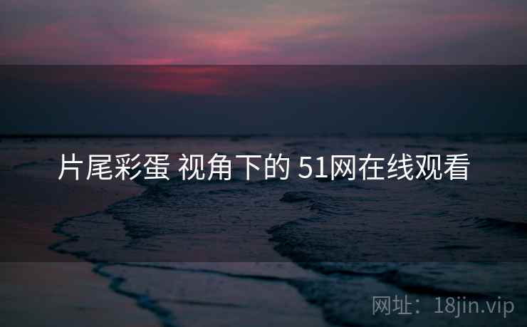 片尾彩蛋 视角下的 51网在线观看