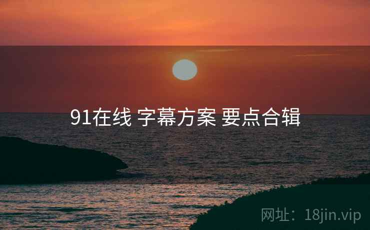91在线 字幕方案 要点合辑